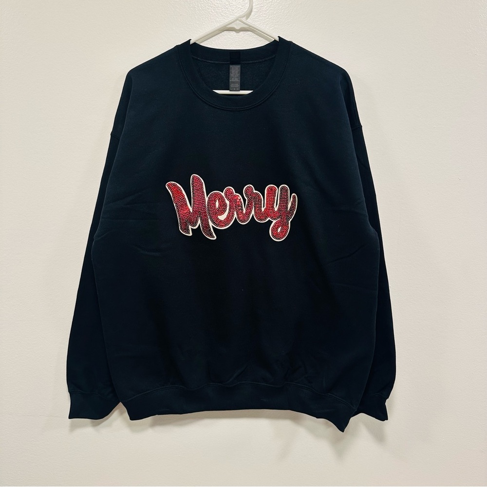 Tipsy Elves Black and Red 'Merry' Sweater